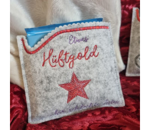 Stickserie ITH - 8 Hüllen quadratisch Weihnachten Line Art inkl. Blanko